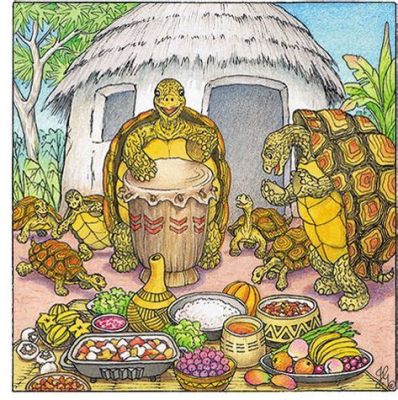  The Tortoise Who Went To Heaven - A Nigerian Folk Story About Ambition, Deception, and Celestial Cuisine?